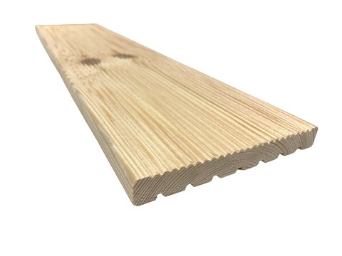 Deska tarasowa 150x14,5x2,8cm, sosnowa ryflowana klasa C - elegro.pl